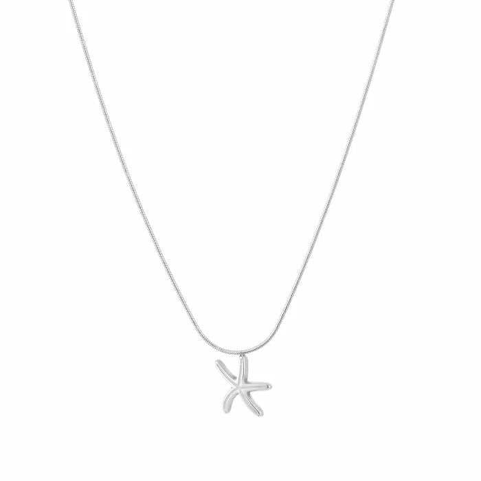 Starfish Necklace Silver