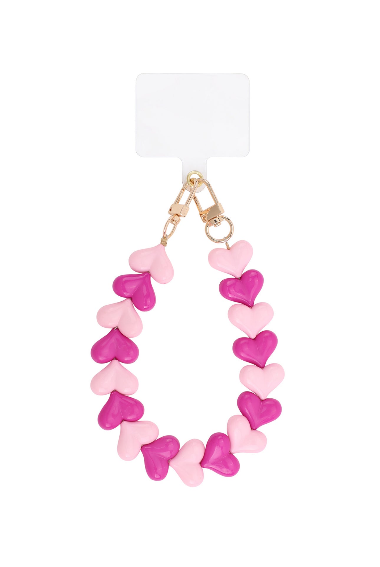 Heart phone cord mix pink PRE ORDER