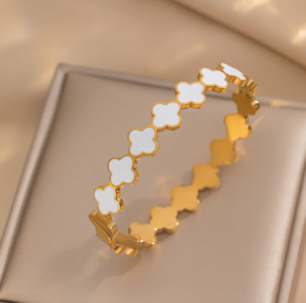 White Clover Bangle