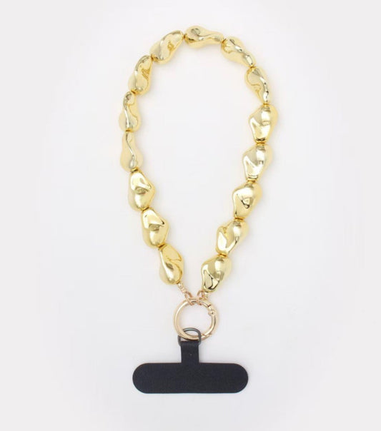Pearl phone cord gold