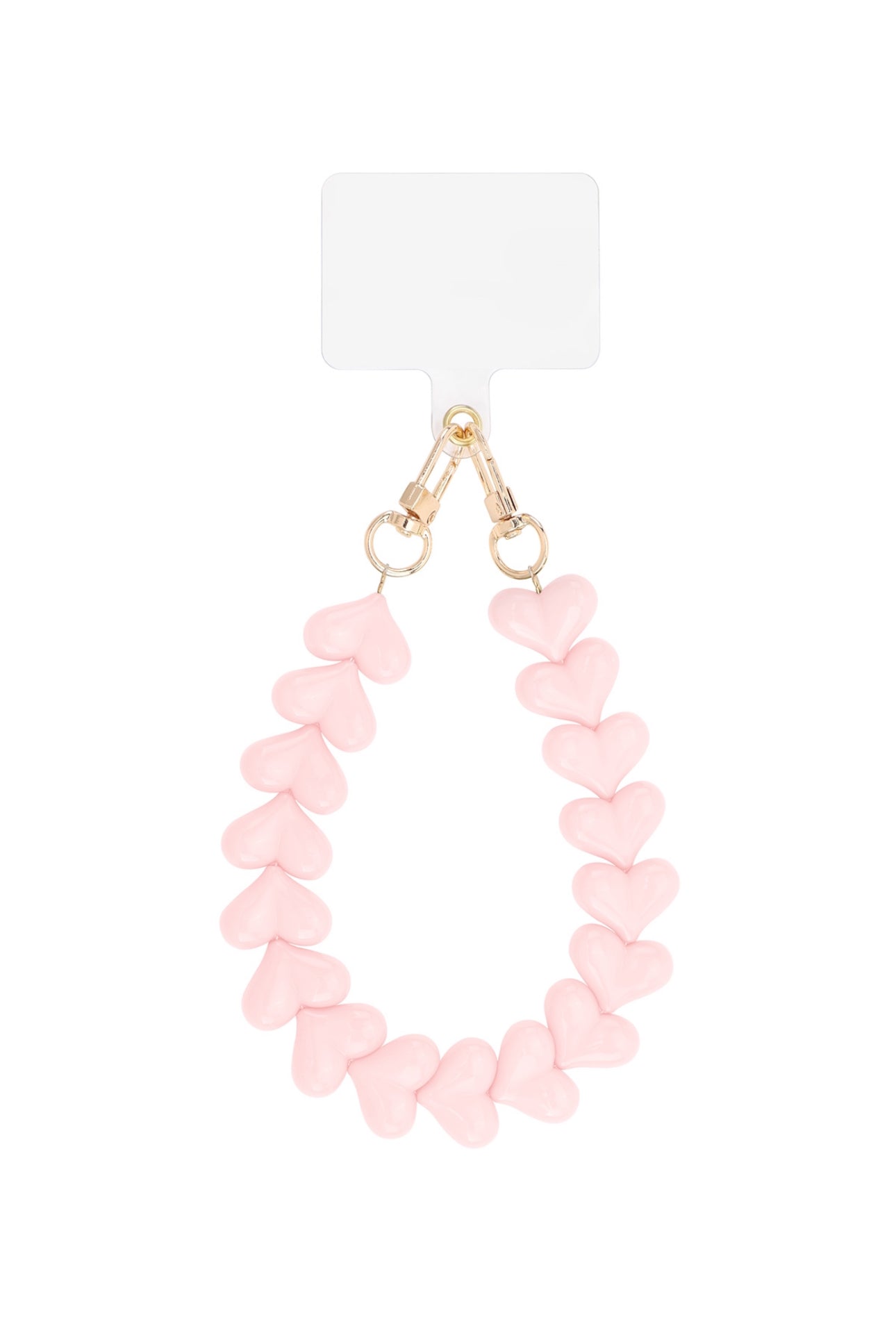 Heart phone cord light pink PRE ORDER