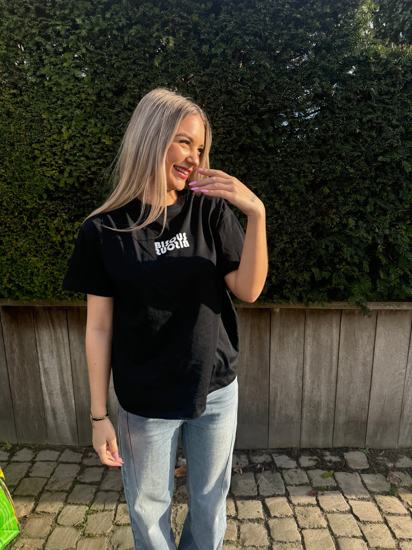 Bisous Shirt Zwart