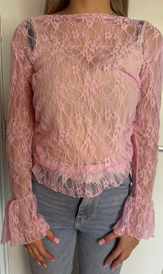 Lace Top Pink