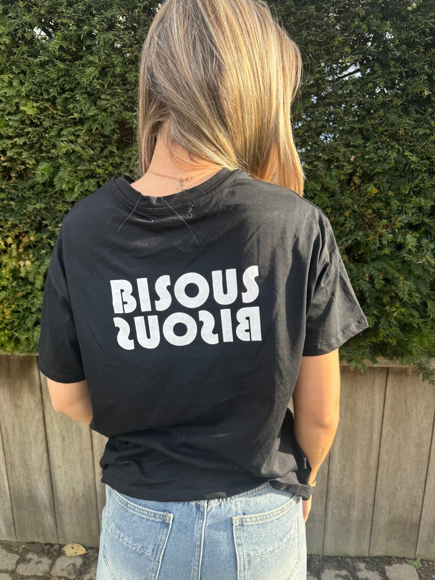 Bisous Shirt Zwart