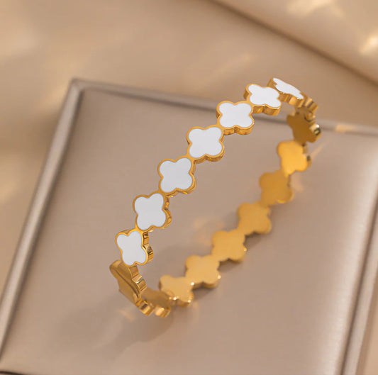 White Clover Bangle